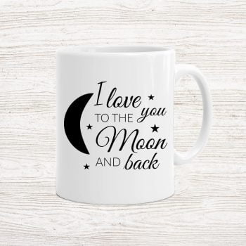 LOVE U TO THE MOON MUG