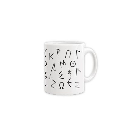 Greek alphabet Mug