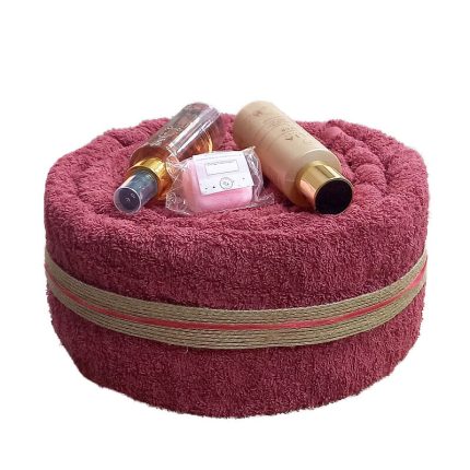 Bordeaux Towel Cake